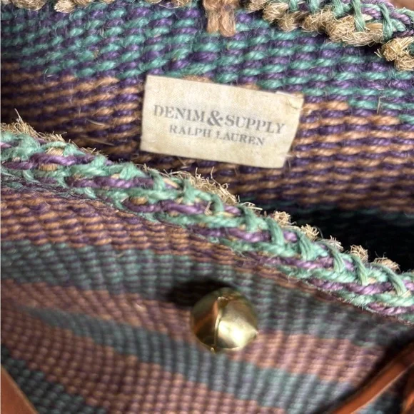 Ralph Lauren Denim & Supply vintage bucket bag leather Boho 90’s beach bag purse - Picture 6 of 7